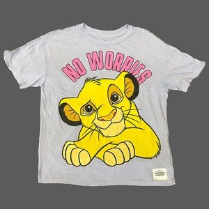 Disney The Lion King Simba No Worries Hakuna Matata Tee Size Medium 7-9